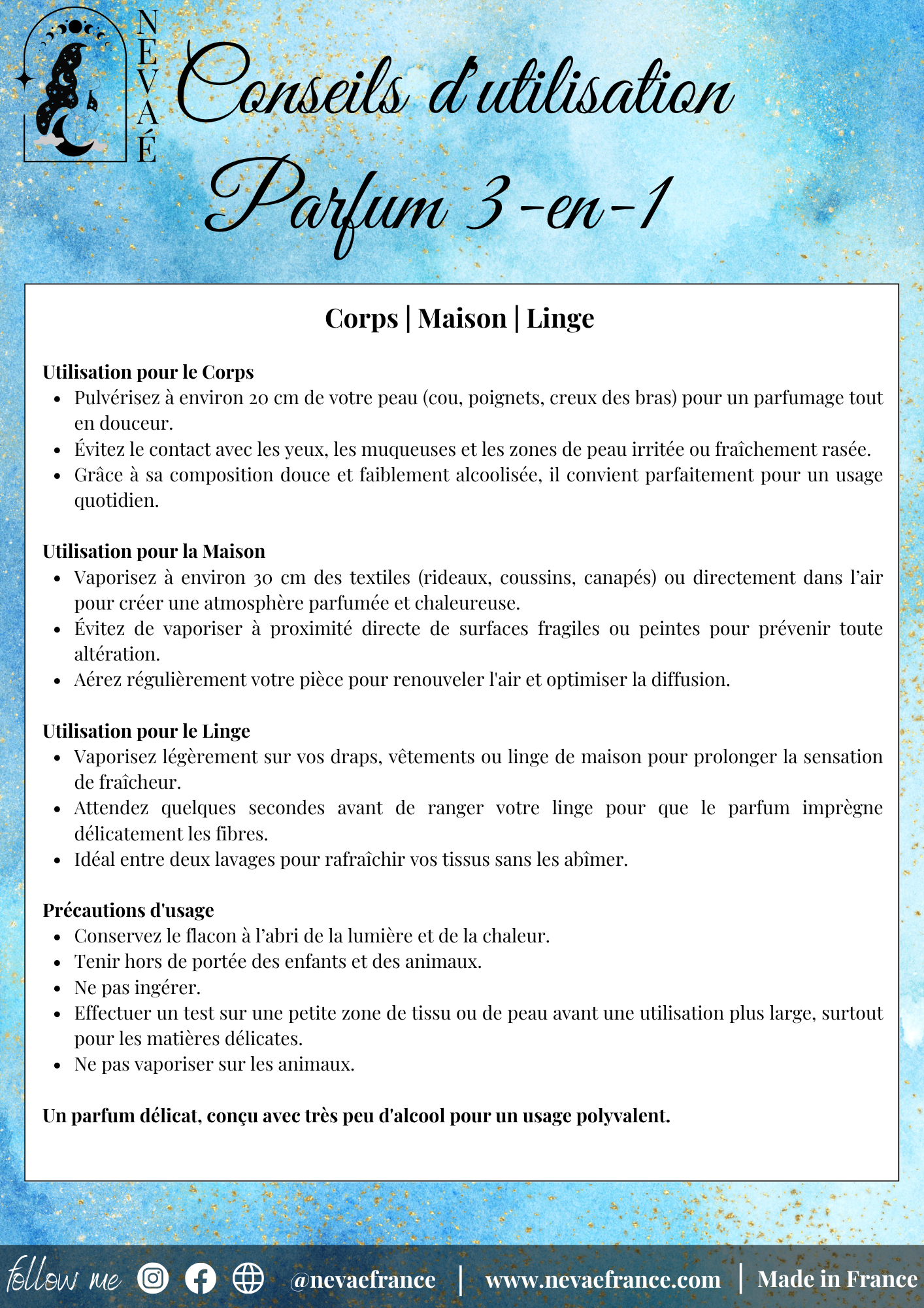 Parfum d'Ambiance Lessive 100ML