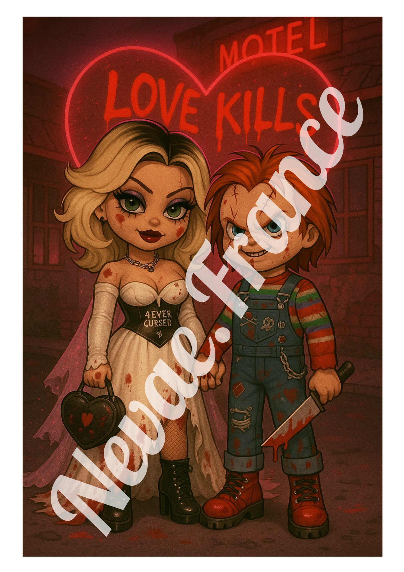 Stickers A6 Chucky et tiffany