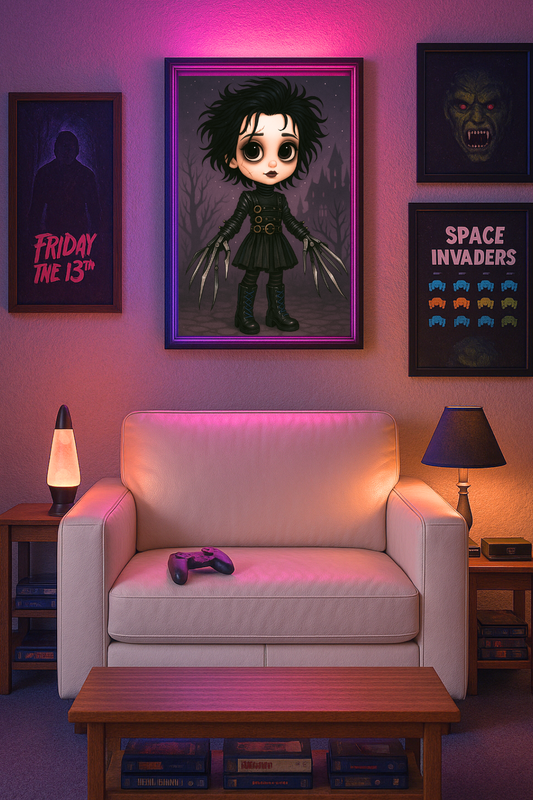 Affiche Edward inspiration Tim Burton