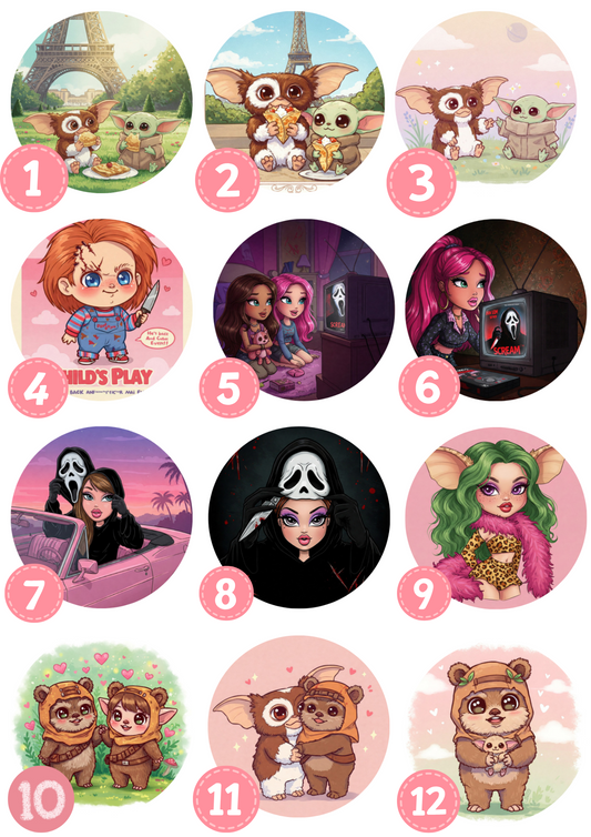 Badges, Décapsuleurs, Miroirs Mix 6