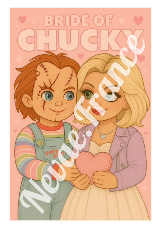 Stickers A6 Chucky et tiffany Pastel