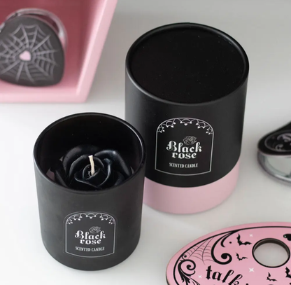 Bougie rose noire